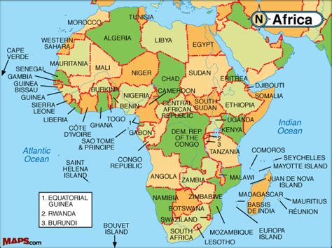 Obryadii00 Map Of Africa And Asia Political
