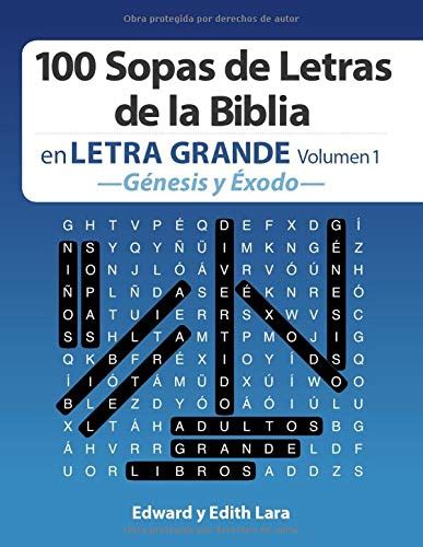 Sopa de Letras de la Biblia en Letra Grande Volumen Génesis y