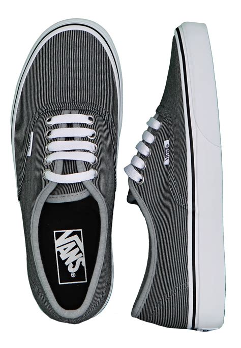 Vans Authentic Micro Stripes Blacktrue White Girl Shoes