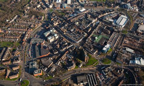 Newcastle Under Lyme From The Air Aerial Photographs Of Great Britain