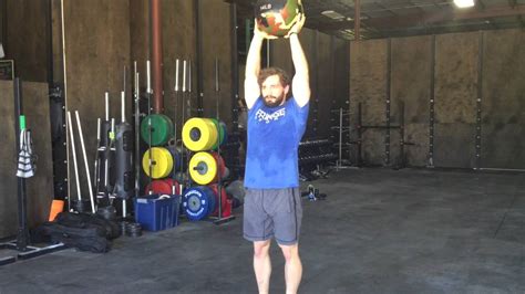 Medicine Ball Overhead Lunges Youtube