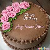 Now you can write your name on chocolate birthday cake online, making your friends and family birthdays special with the name on the lovely and romantic chocolate birthday cake. Happy Birthday Chocolate Cake With Name Edit