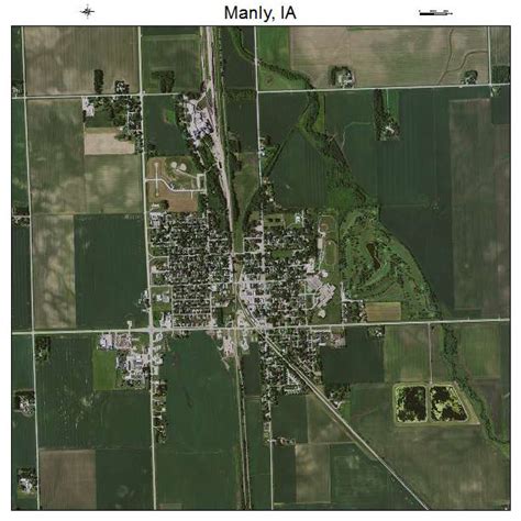 Aerial Photography Map Of Manly Ia Iowa