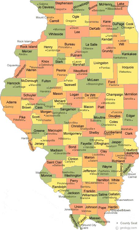 Central Illinois County Map Liva Sherry