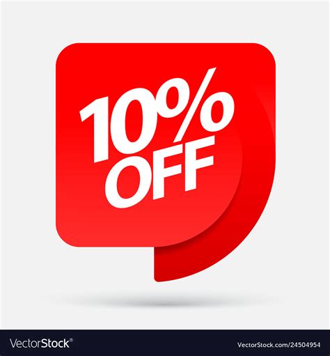 Discount With The Price Is 10 Royalty Free Vector Image