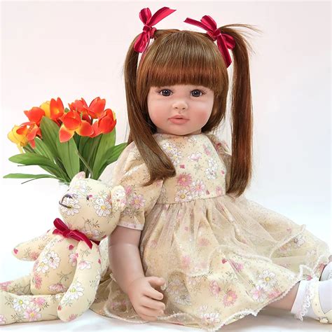 60cm Silicone Reborn Baby Doll Toys 24 Inch Vinyl Princess Toddler