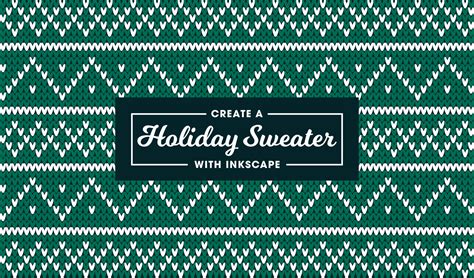 Create A Vector Christmas Sweater Pattern with Inkscape - Logos By Nick