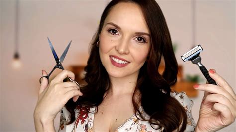 asmr men s pampering 💈 ️ haircut shave massage plucking youtube