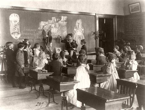 Vintage Us Classroom Scenes Late 19th Century Monovisions