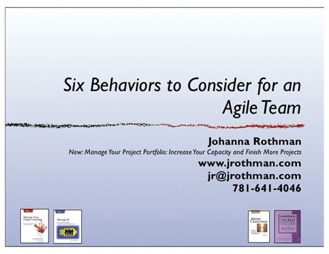 Six Behaviors For Agile Team
