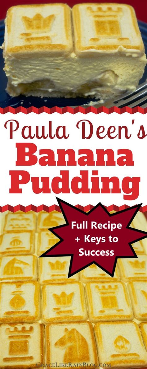 Finally arrange another layer of 20 chessmen cookies on top of pudding mixture. Paula Deen's Banana Pudding | Recipe in 2020 (With images ...