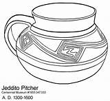 Coloring Pottery Indian Printable Pot Aztec Nm Popular Native Sheets American Template Pueblo Coloringhome sketch template
