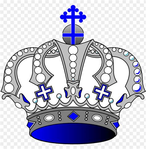 Blue King Crown Png