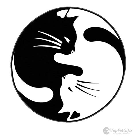 Two Cats Yin Yang Decal Top Pet Ts