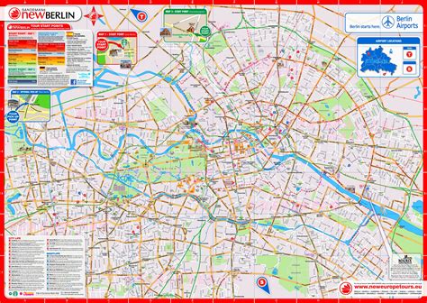 Touristischer Stadtplan Von Berlin