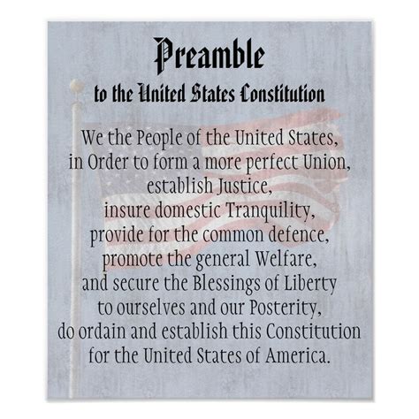 We The People Preamble Us Constitution Classroom Poster