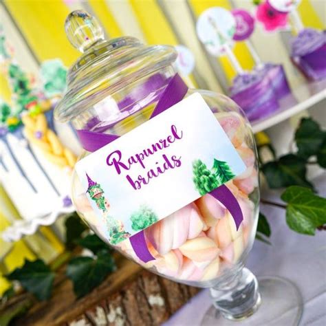 Tangled birthday party food {rapunzel birthday party. Rapunzel Party Food Labels - Princess Party Food Tags ...