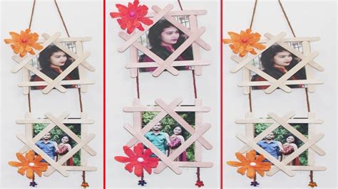 Diy Photo Frame How To Make Photo Frame At Home Making A Popsicle