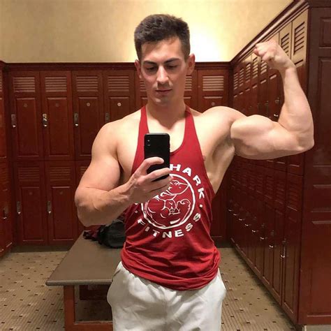 Sexy Young Teen Male Gym Personal Fitness Trainer Locker Room Biceps
