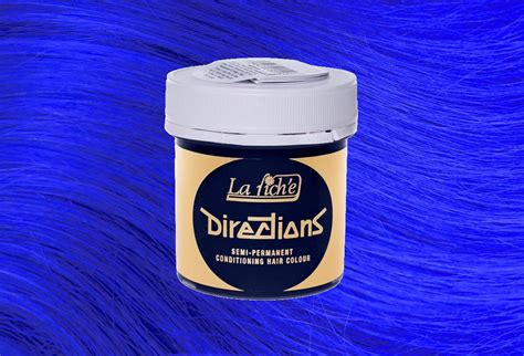 Still, even the mildest color rinse adds luster, a deep glow and delicate shimmering light reflections to your hair. Neon Blue Directions Semi-Permanent Hair Colour