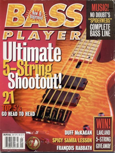 Bass Player Magazine Vol 8 No 1 January 1997 Ultimate 5 String Shootout Jim Roberts Amazon