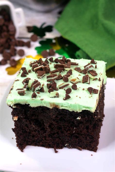 Andes Mint Chocolate Poke Cake Recipe Poke Cake Recipes Chocolate