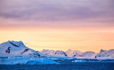 Antarctica Sunset Ultra Travel Antarctica Sunset Frozen Peninsula