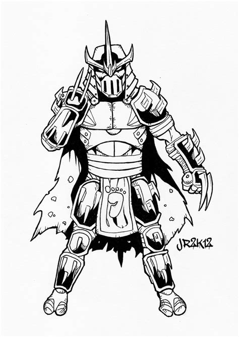 Then just click on the enlarged coloring. Teenage Mutant Ninja Turtles Shredder Coloring Pages at ...