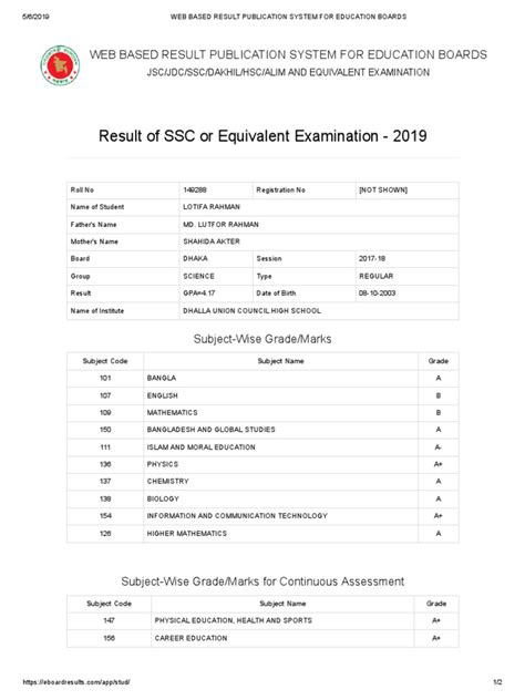 Web Based Result Publication System For Education Boards Pdf