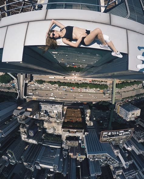 This Crazy Russian Girl Takes Extreme Selfiesand