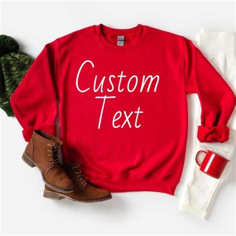 Custom Sweatshirt Personalized Sweatshirt Make Your Own Etsy