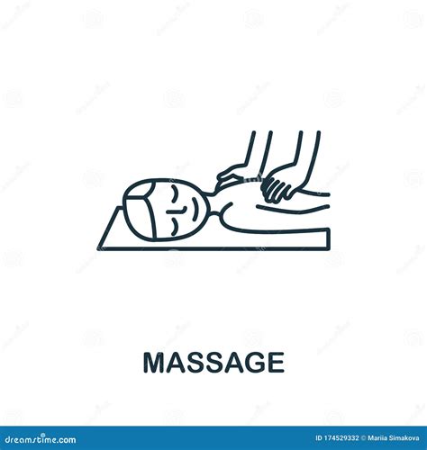 Massage Icon From Spa Therapy Collection Simple Line Element Massage Symbol For Templates Web