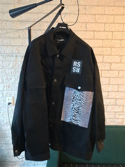 Raf Simons Ss18 Oversized Denim Joy Division Jacket Grailed