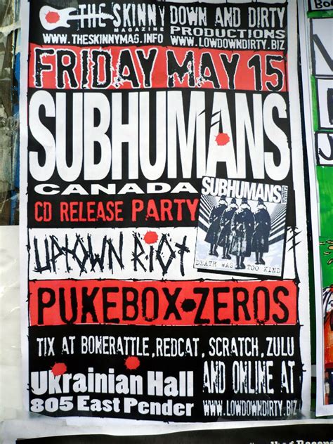 The Subhumans Are Back The Subhumans Are The Ultimate Punk Flickr