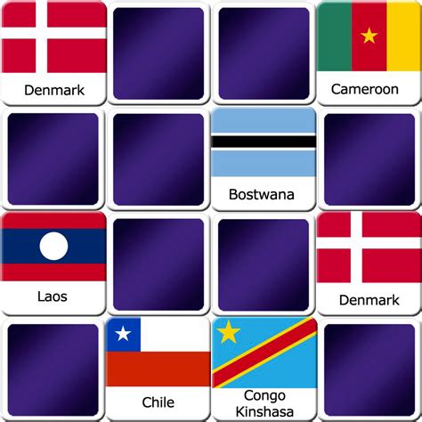 Play Matching Game For Adults Countries Flags Ii Online And Free