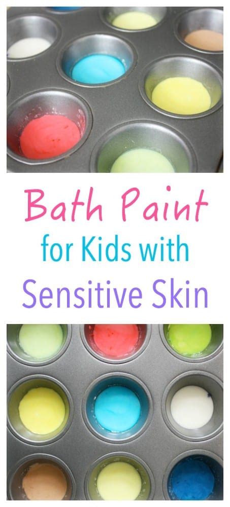 This is a great recipe for bath paint in case your baby has sensitive skin or has eczema like mine. Bath Paint for Sensitive Skin - Emma Owl