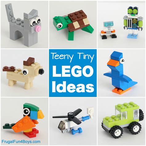Teeny Tiny Mini Lego Projects To Build Frugal Fun For Boys And Girls