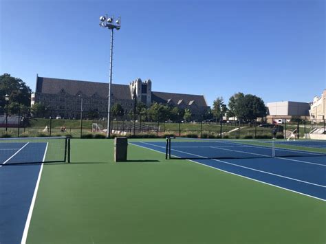 St Josephs University Tennis Courts Complete Miller Sports