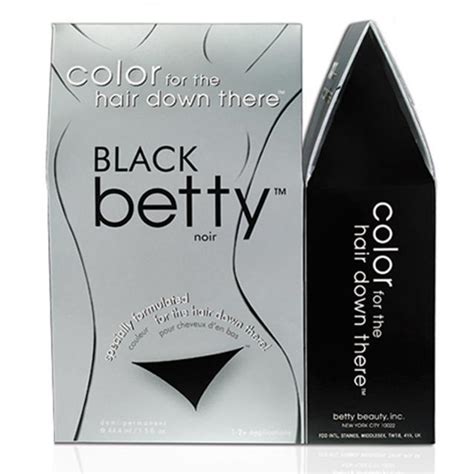 Ever wonder why you have hair on your genitals? Betty Beauty Black Pubic Hair Dye