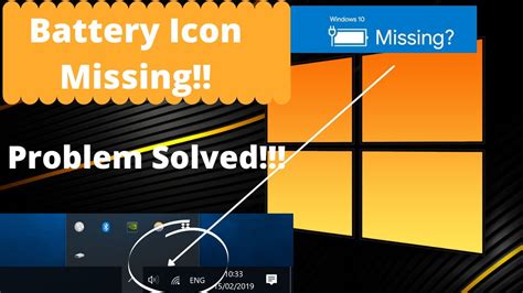 How To Fix Battery Icon Missing From Taskbar Problem Solved Youtube