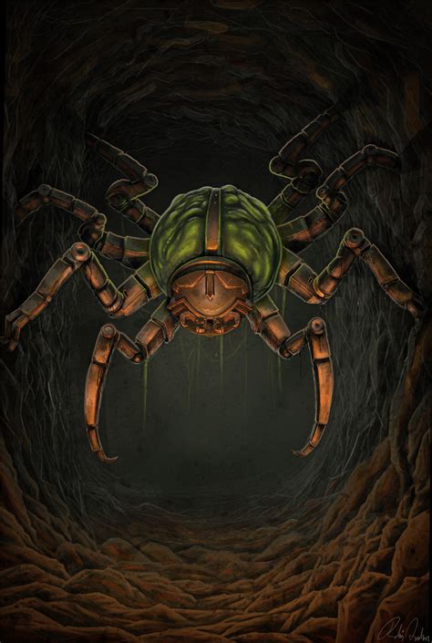 How I Imagined The Dwarvendwemer Spider From The Skyrim Episodes R