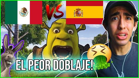⚠️reacciono Al Doblaje De Shrek En Latino Y Castellano 🤣 Latino