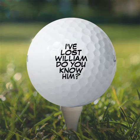 Funny Personalized Comic Book Lost Golf Balls Zazzle