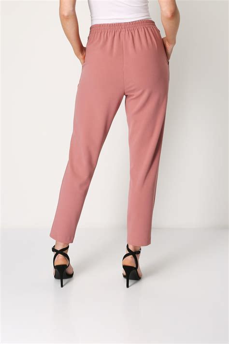 Belted Tailored Trousers In Pink Roman Originals Uk