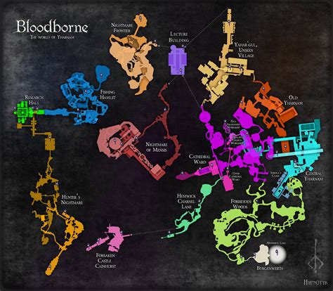 Complete Bloodborne Map With Dlc Bloodborne