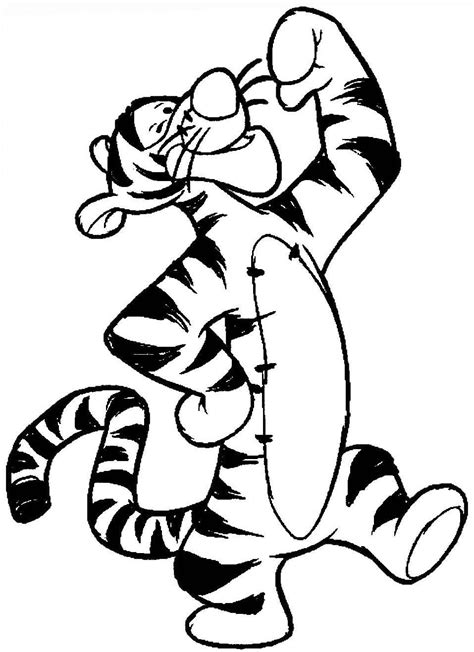 How To Draw Tigger From Winnie The Pooh With Easy Steps Disney Coloring