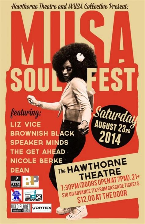 Musa Soul Fest Liz Vice And Brownish Black At Hawthorne Theatre