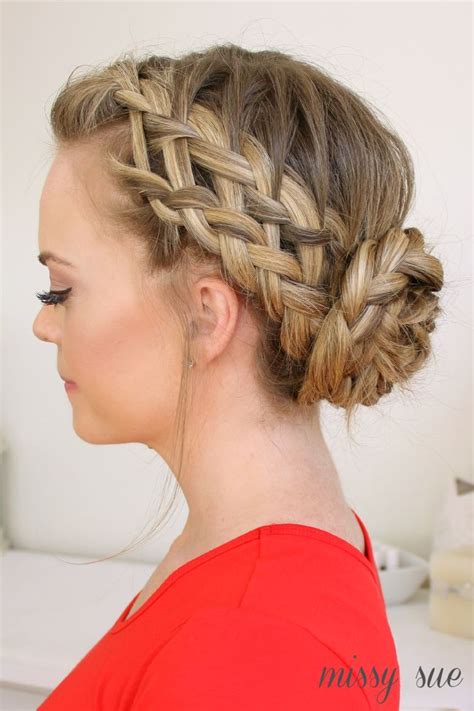 10 Fabulous French Braid Updo Hairstyles Pretty Designs