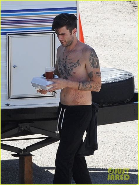 Full Sized Photo Of Wes Bentley Walks Around The Set Of His Movie Totally Shirtless Photo