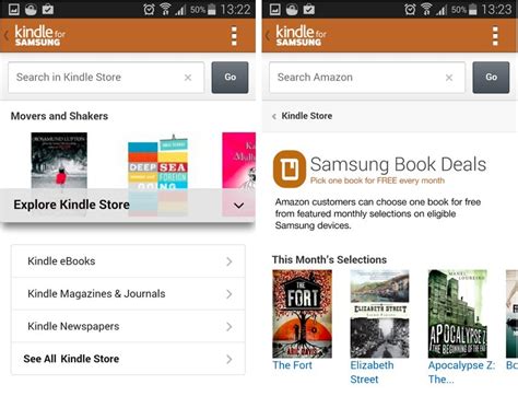 Almost every app stores in the android device provide the kindle app for android, including google play store. Cult of Android - Samsung Device Owners Get Custom Amazon ...